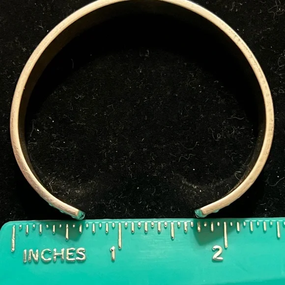 TAXCO 925 STERLING SILVER BEADED CUFF BRACELET - Picture 3 of 8